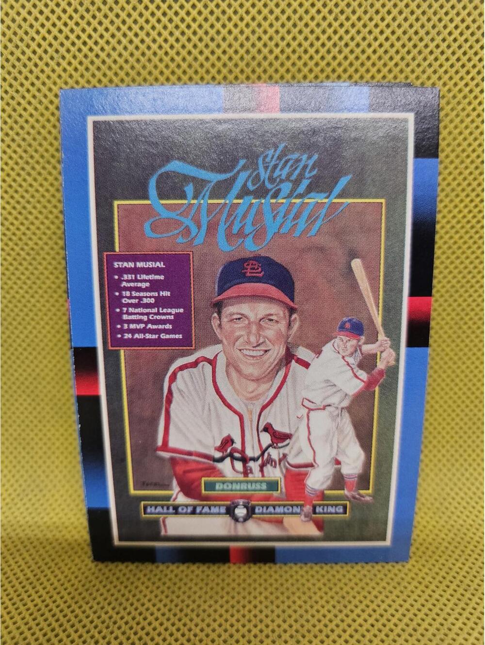 Stan Musial - HOF - 1988 Donruss Puzzle #641 - Cardinals - RAW Mint